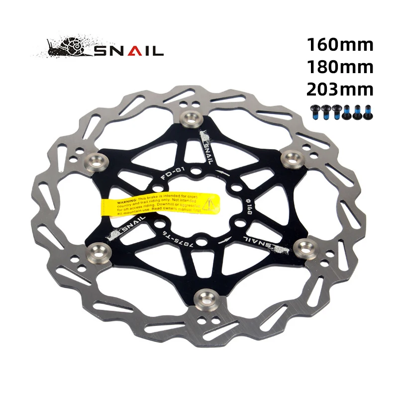 

Mountain Bike Brake Rotor 160mm 180mm 203mm 6 Colors CNC Ultra Light Cooling MTB Bicycle Disc Brake Rotors 6 Bolt