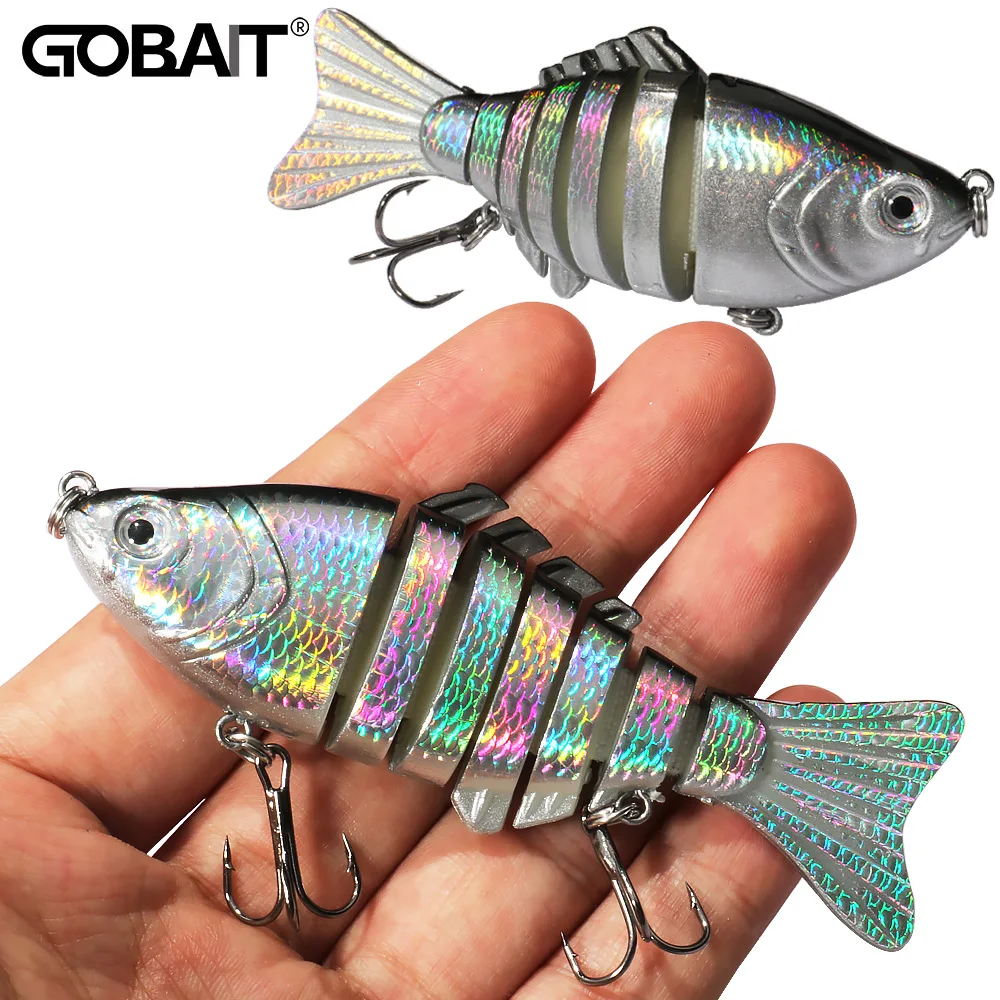 GOBAIT Swimbait 18 g 10 cm Multi Joint Köder Langsam Bionic Segment Rassel Cranbait Pesca Drillinge Karpfen Angelgerät Harten Köder
