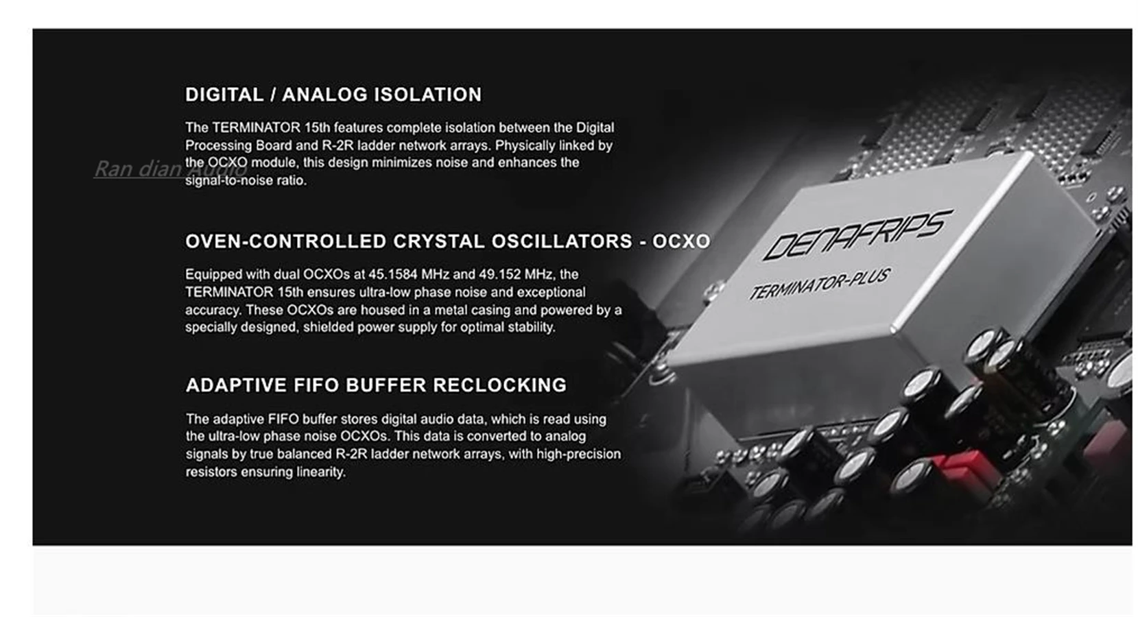 2025 Hi-end DENAFRIPS TERMINATOR 15TH R2R+DSD Framework DAC Discrete Resistor R2R Full-balanced Decoder DSD1024 HDMI I2S,RCA XLR