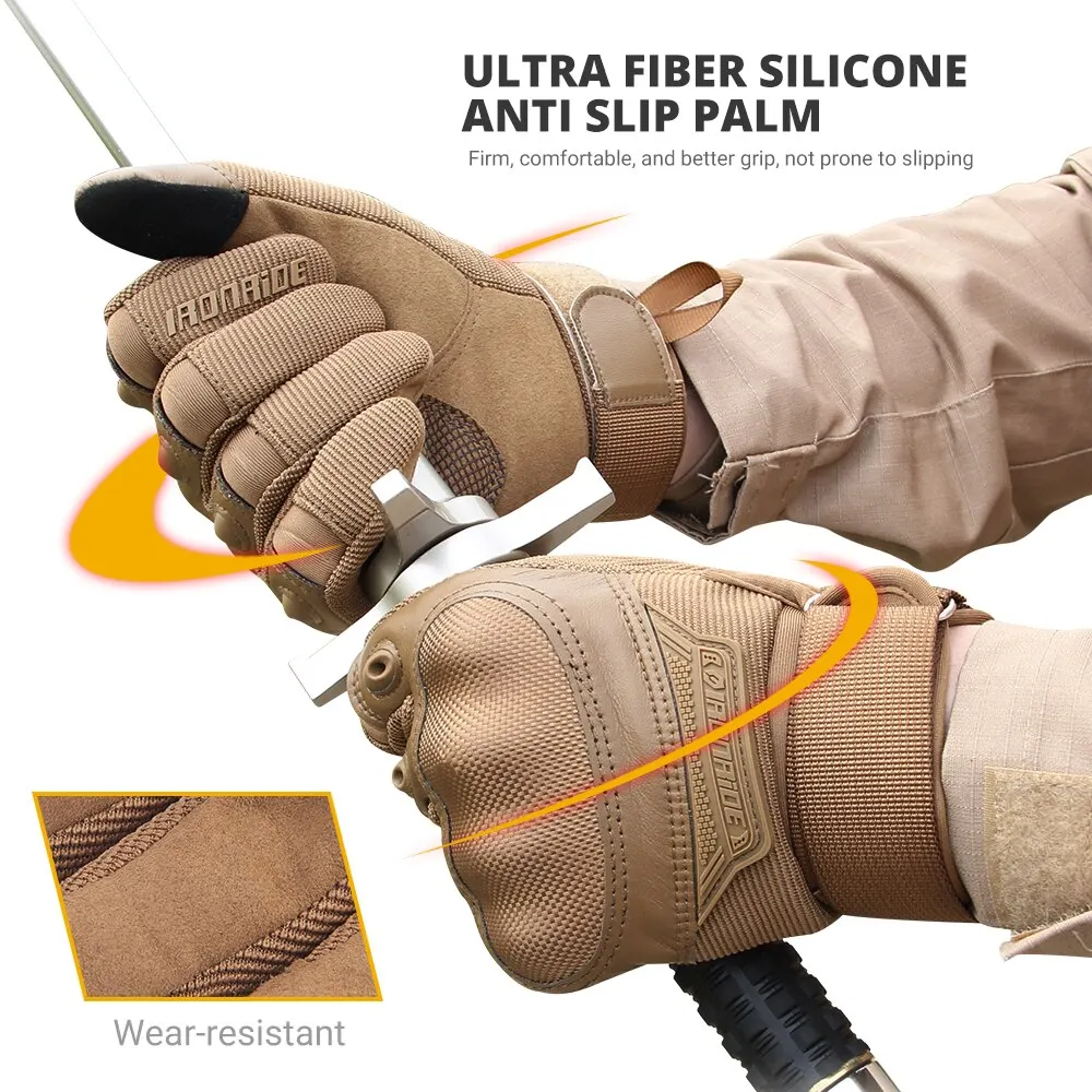 قفازات الدراجات النارية للرجال قفازات تكتيكية مضادة للسقوط ومضادة للخدش ومضادة للانزلاق قفازات رياضية خارجية معدات ركوب الخيل على الطرق الوعرة #5