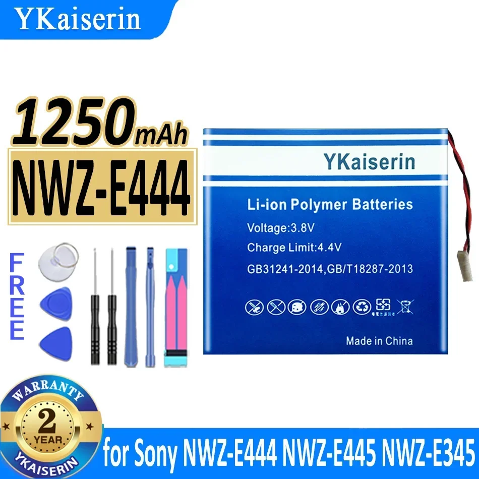 YKaiserin Battery 1250mAh for Sony NWZ-E444 NWZ-E445 NWZ-E345 NWZ-WH303 E373 E383 A864 A865 LIS1425HNPC SRS-BTV5 NWZ-E344