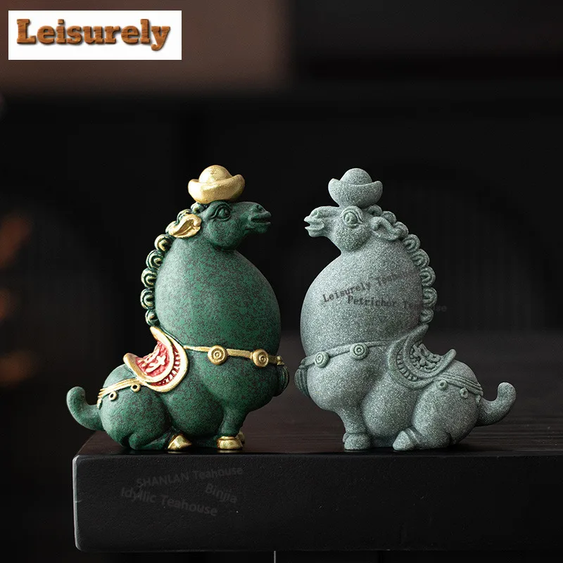 

Зеленый песчаник, богатство, лошади, чай, домашнее животное, эстетические чайные игры, чайная фигурка, игровые игрушки, статуя чая, украшения, принадлежности для кафе