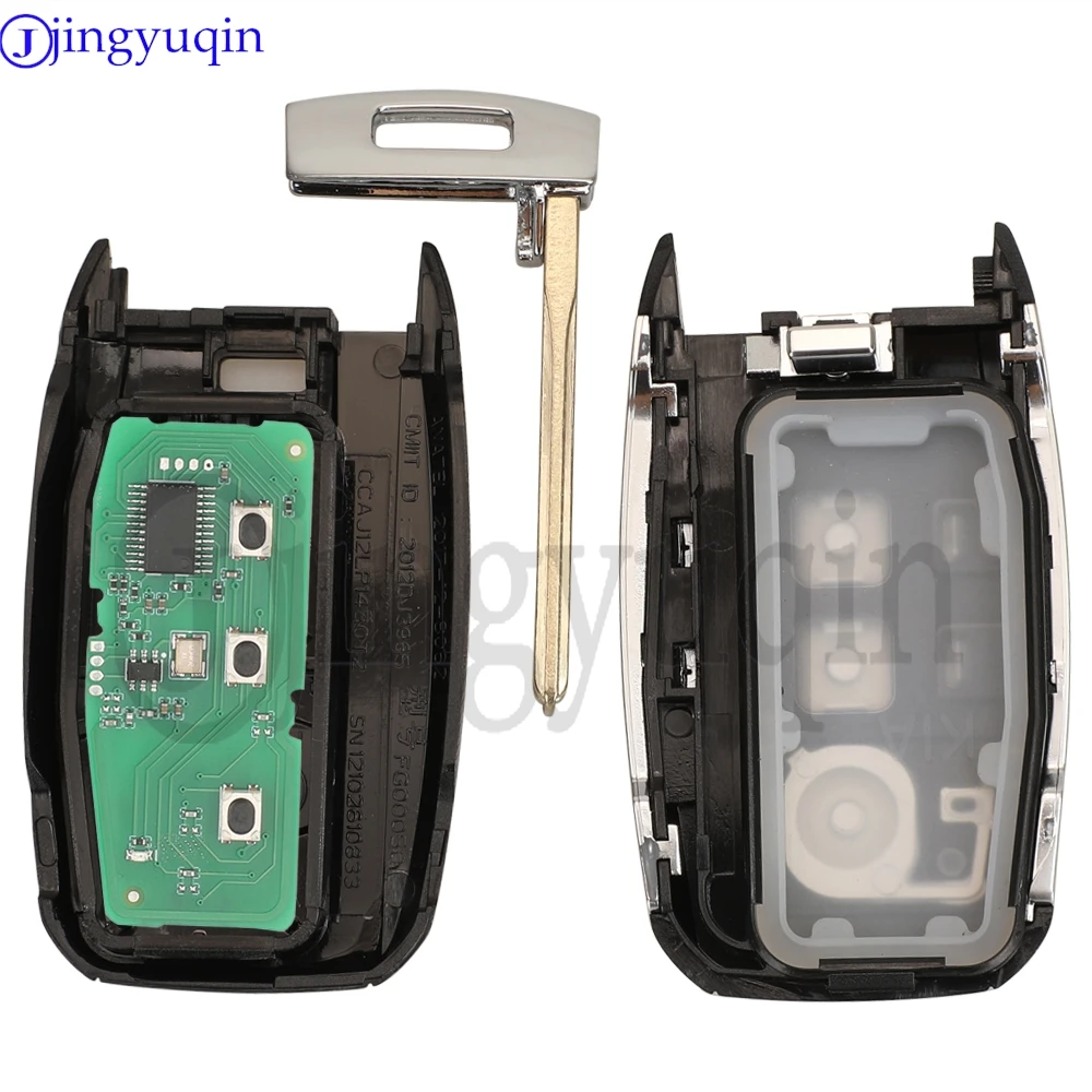 

jingyuqin Remote Car Key Fob 95440-3W600/2T520 434MHz ID46 PCF7952 For KIA K5 KX3 Sportage Sorento Smart Key Folding Key Control