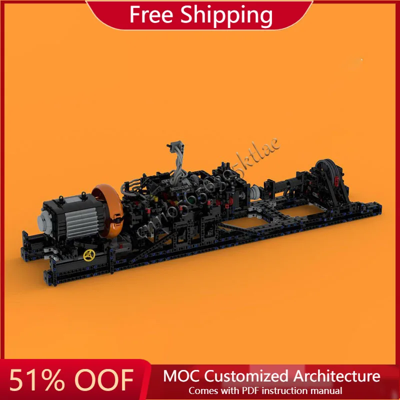 

2078 Parts MOC Authentic Realistic Truck Test Stand Gearbox Building Block Children Assembly Display Toy Festival Surprise Gift