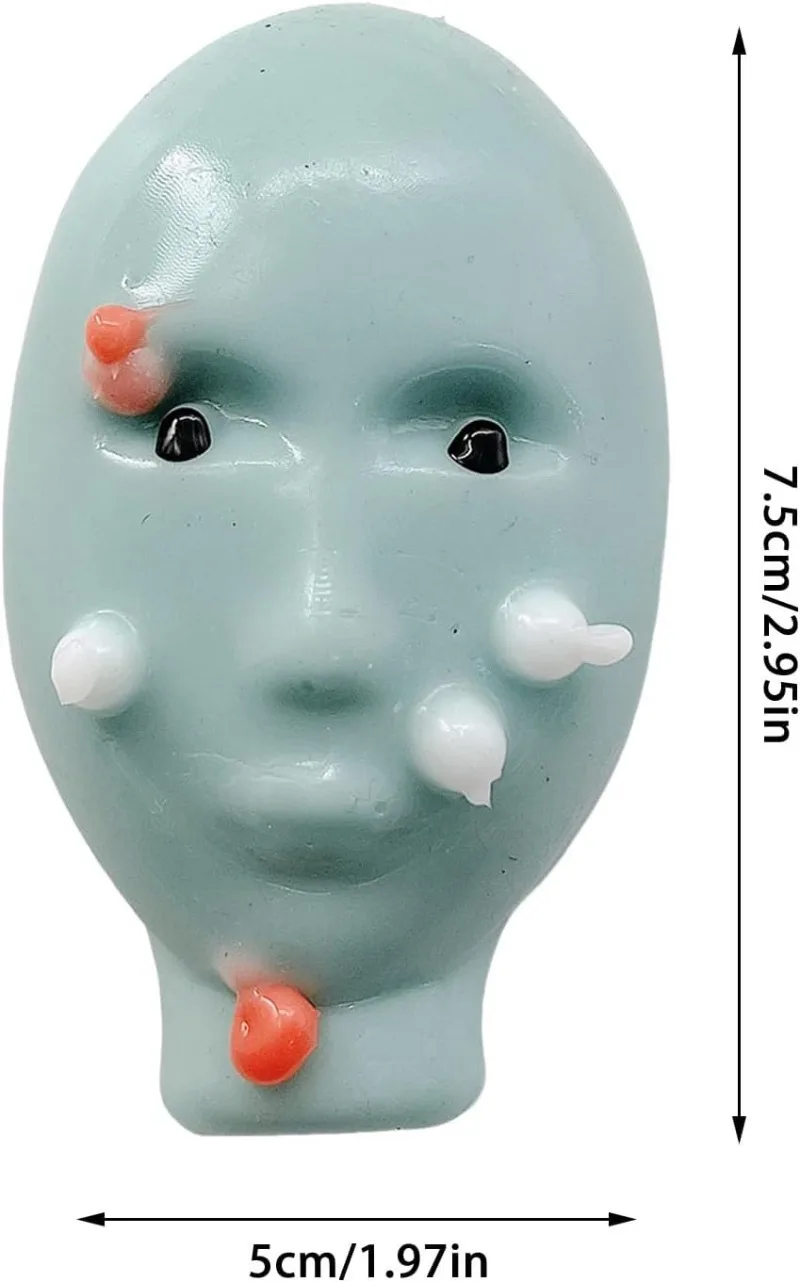Pimple Popper Fidget Toy with Filler Tools Weird Alien Design Stress Relief Squeeze Toys for Adults Reusable Anxiety Reducer