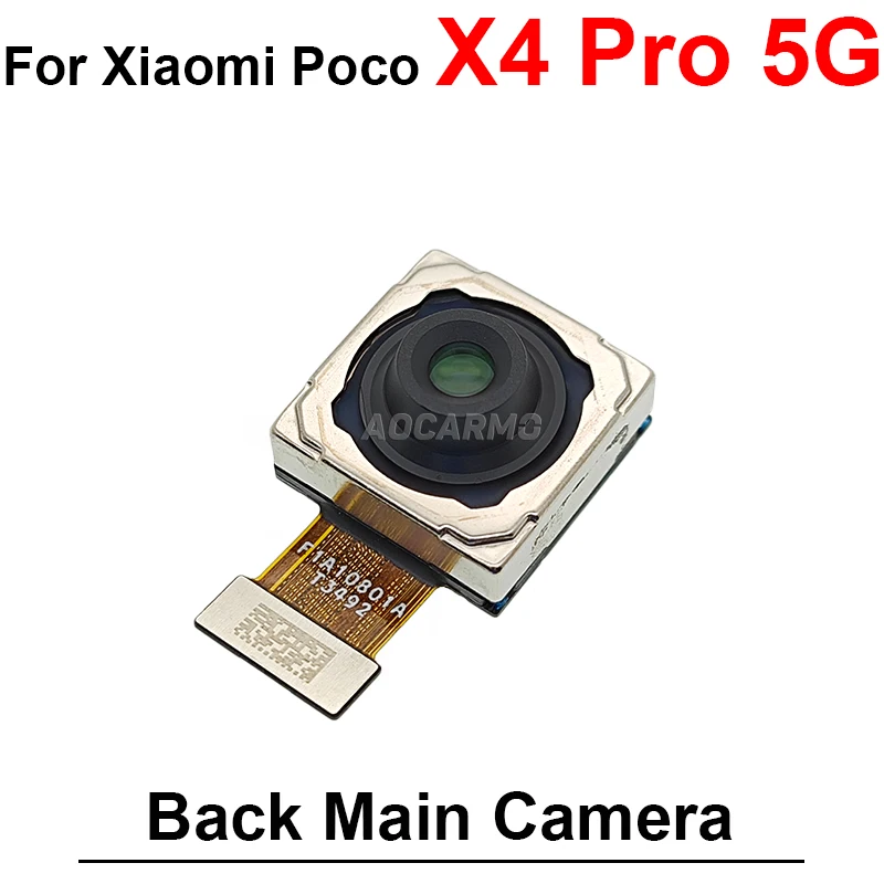 Front Facing Camera + Rear UltraWide Macro Back Main Camera Flex Cable For Xiaomi Poco X4 Pro 5G Replacement Parts