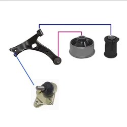 Car Control Arm Rubber Sleeve For Geely Emgrand Ec7 Ec715 Ec718