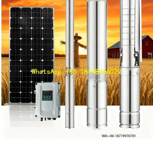 

Солнечный погружной насос для частоты циркуляции рыбного пруда: 7 м3/ч, глубина скважины/головка: 2171 м с фильтром и комплектом солнечных панелей