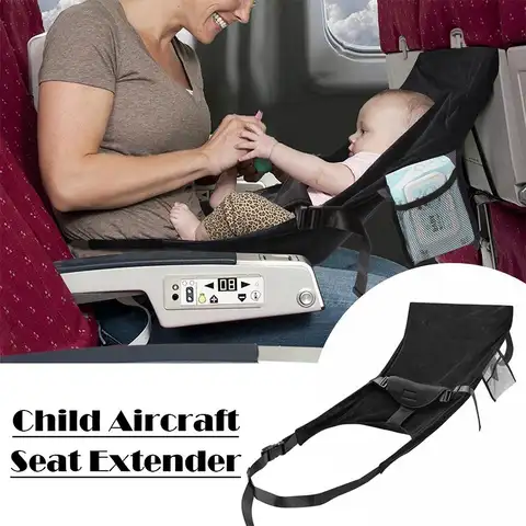Toddler Airplane Travel Bed Inflatable Seat Extender Belt Plane/Car/Train Baby Kids Portable Travel Safety Sleep Essential X7E3