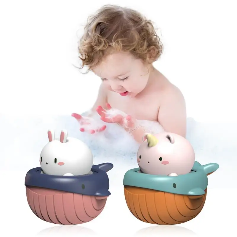 

Bath Toys For Boys Cute Rabbit And Whale Bathtub Toy Floating Animal Squirter Toys For Toddlers Bathtub Pool Shower Tub