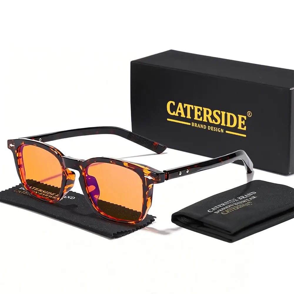 CATERSIDE Herren-Gaming-Brille mit 99% Anti-Blaulicht TR-90 Quadratischem Rahmen AR Antireflexbeschichtung Gaming-Brille Augenschutz – Detail 9