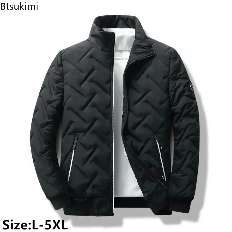 

2026 New Men's Clothing Fashion Casual Parkas Jacket Men Down Cotton Slim Fit Warm Coats Autumn Winter Outdoor Windbreak Jackets