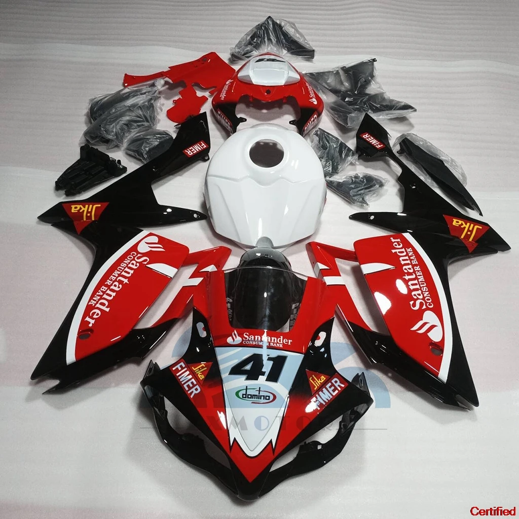 ใหม่ทาสี Fairing kit คุณภาพสูงสําหรับ YAMAHA YZF-R1 2007 2008 YZF R1 YZFR1 07-08 สีขาวสีเหลืองสีดําอะไหล่หลังการขาย