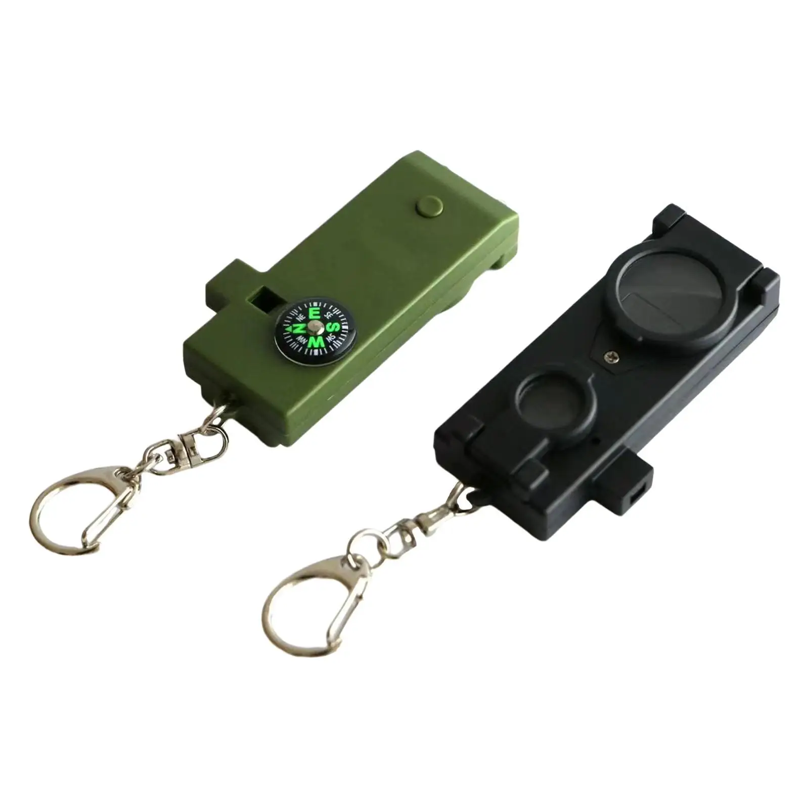 Outdoor Multifunctional Whistle with Keychain for Hiking Camping