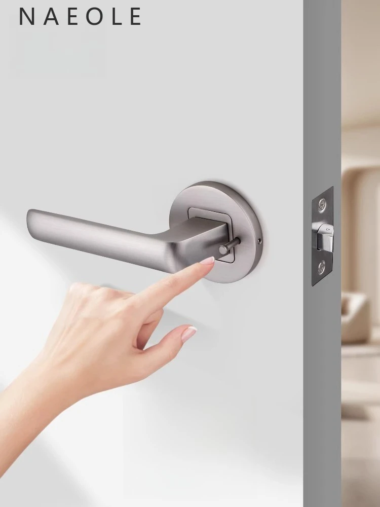 

Замок для двери ванной комнаты; универсальный, для домашнего использования, с функцией открывания двери и последующей установки в режиме замка-защелки; внутренняя ручка для ванной; без ключа, с одним язычком.