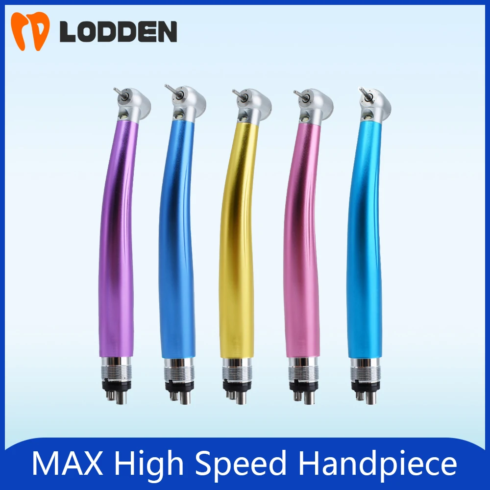 

Lodden Dental MAX High Speed Handpiece LED Generator Push Button Purple 2/4Holes High Speed Handpiece Durable and long life