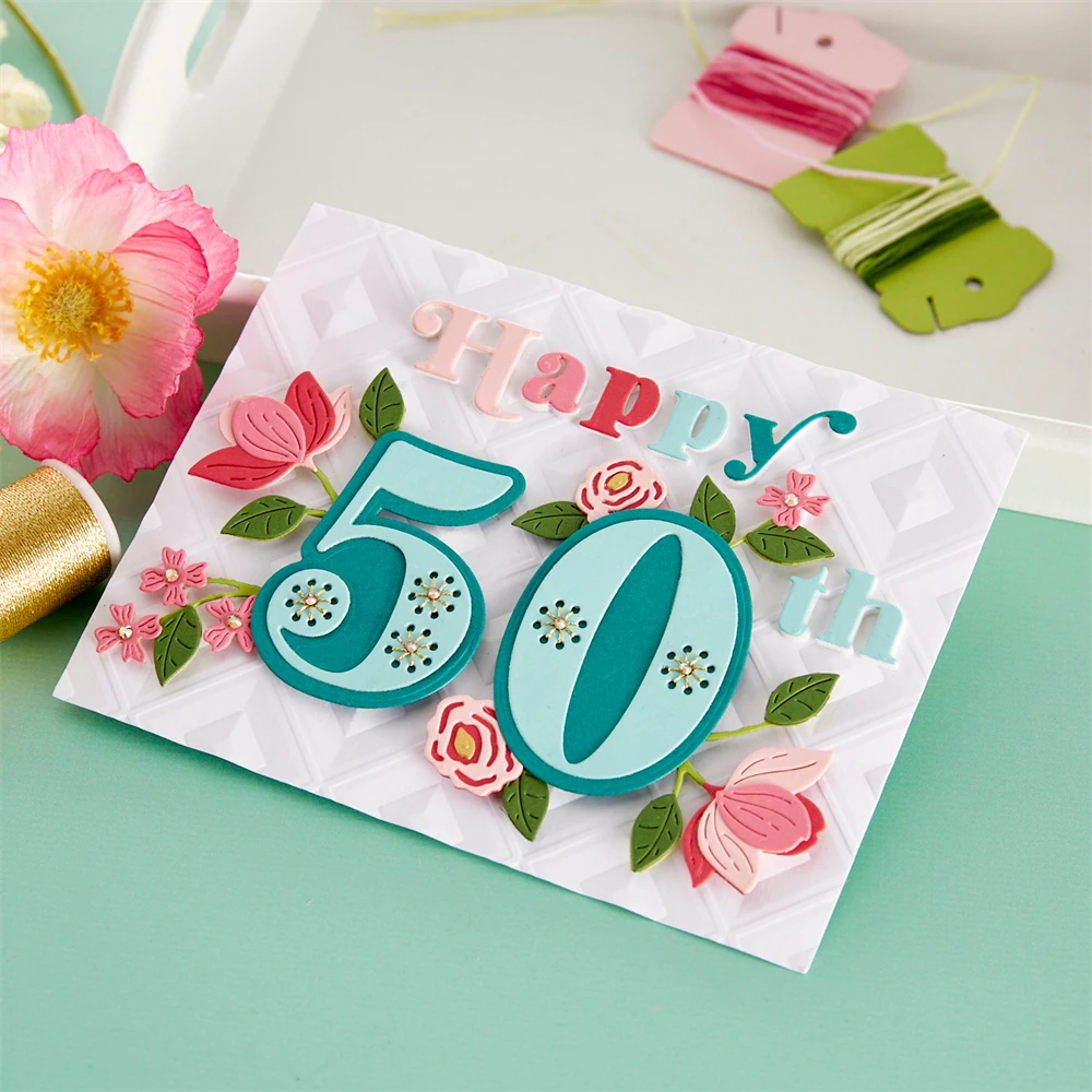 Lower Case Letter A-Z Alphabets Metal Cutting Dies Number Symbol for DIY Scrapbooking Birthday Invitation Paper Card Crafting