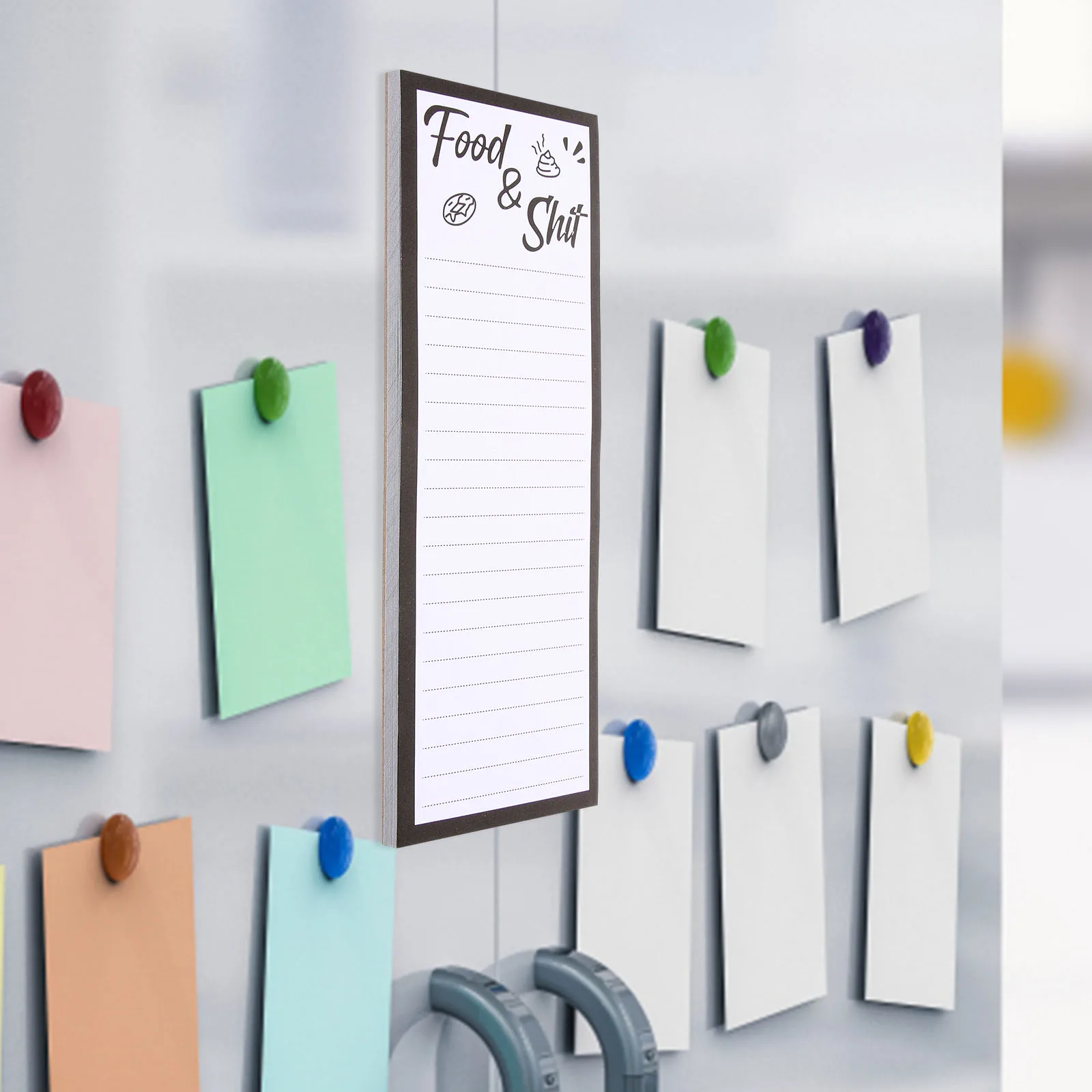 Note Pad magnética para geladeira, To Do List Notepad, Frigorífico Notepad, Lista de mercearia, 2pcs
