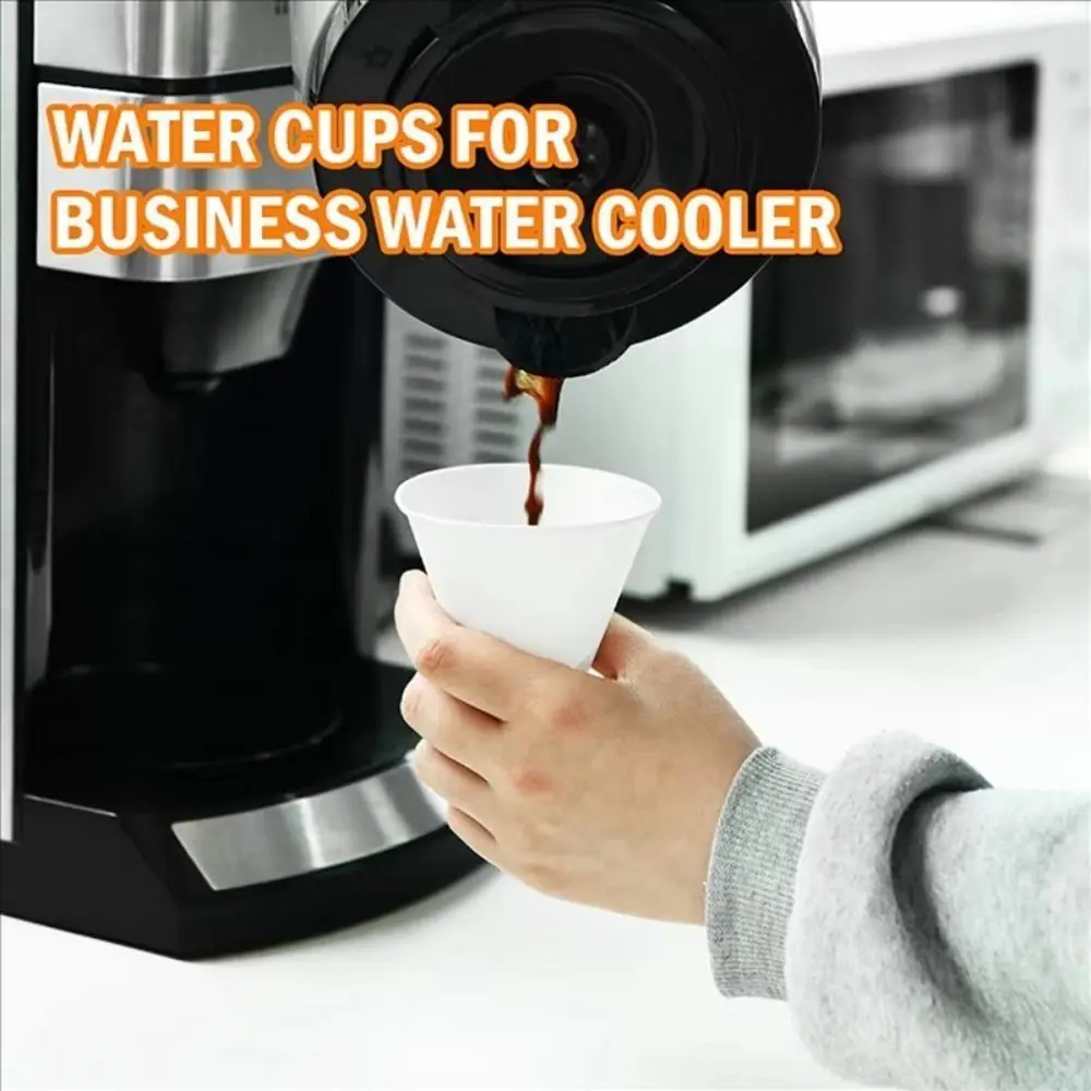 

200Pcs 3.7Oz/4.5Oz White Paper Cone Cups Leakproof Coated Disposable Paper Cups Multi-functional 200 Count Cone Party Tableware