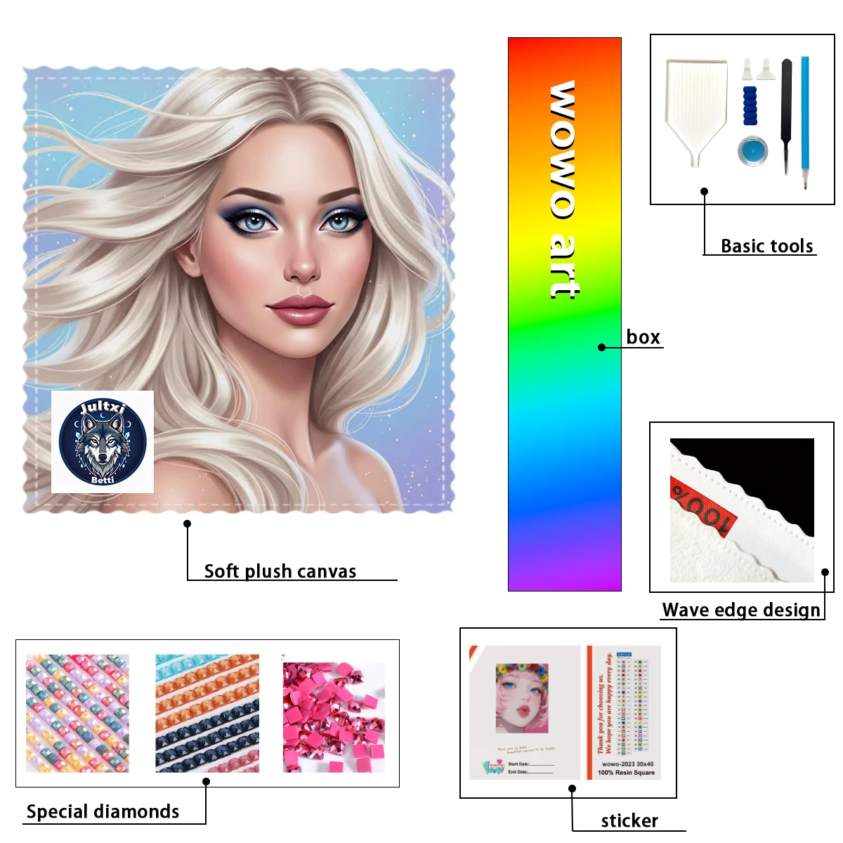 

【Betti_ Diamond Art】Profound goddess Crystal AB Rhinestone FD Rhinestone Perfect Resin Diamond