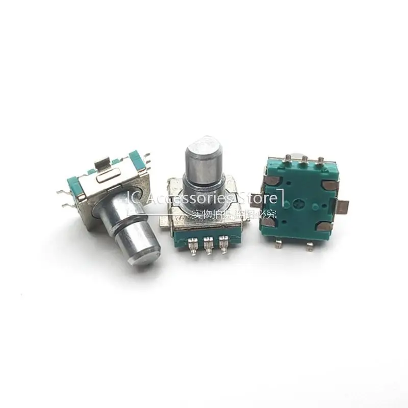 5PCS EC11S Patch Encoder SMD Infinite Rotary Potentiometer Encoding Switch With Step 30 Points 5 Pin Half Shaft 11MM