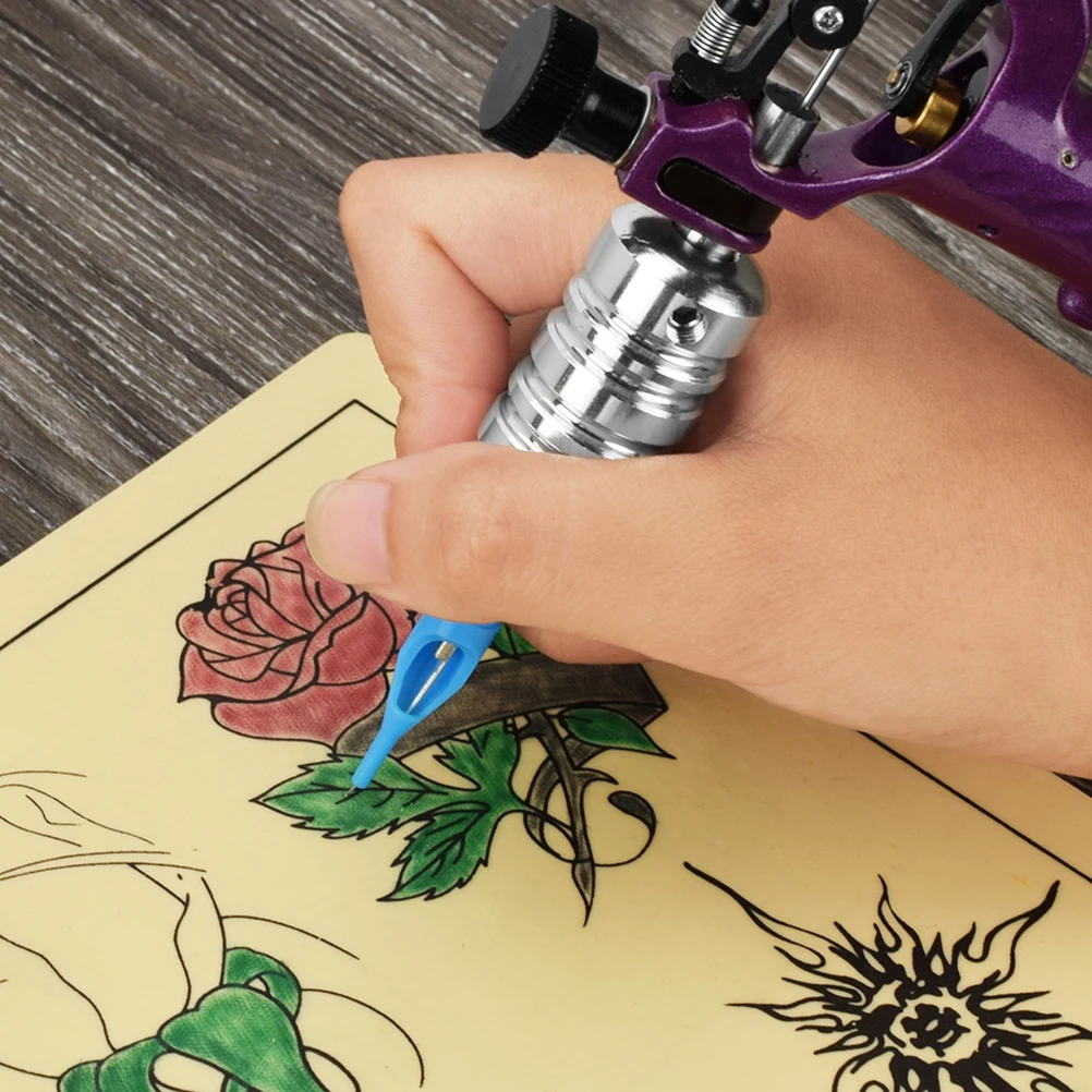 

1pc Aluminum Machine Grip Tube For Tattoo Body Art Shader Liner Use Lightweight Handle Accessory Silver