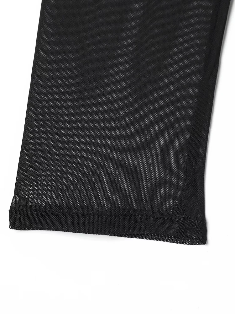 ملابس نسائية وصلت حديثًا لشتاء 2025 على الطراز الأوروبي والأمريكي بأكمام طويلة ورقبة مربعة فستان مرقع