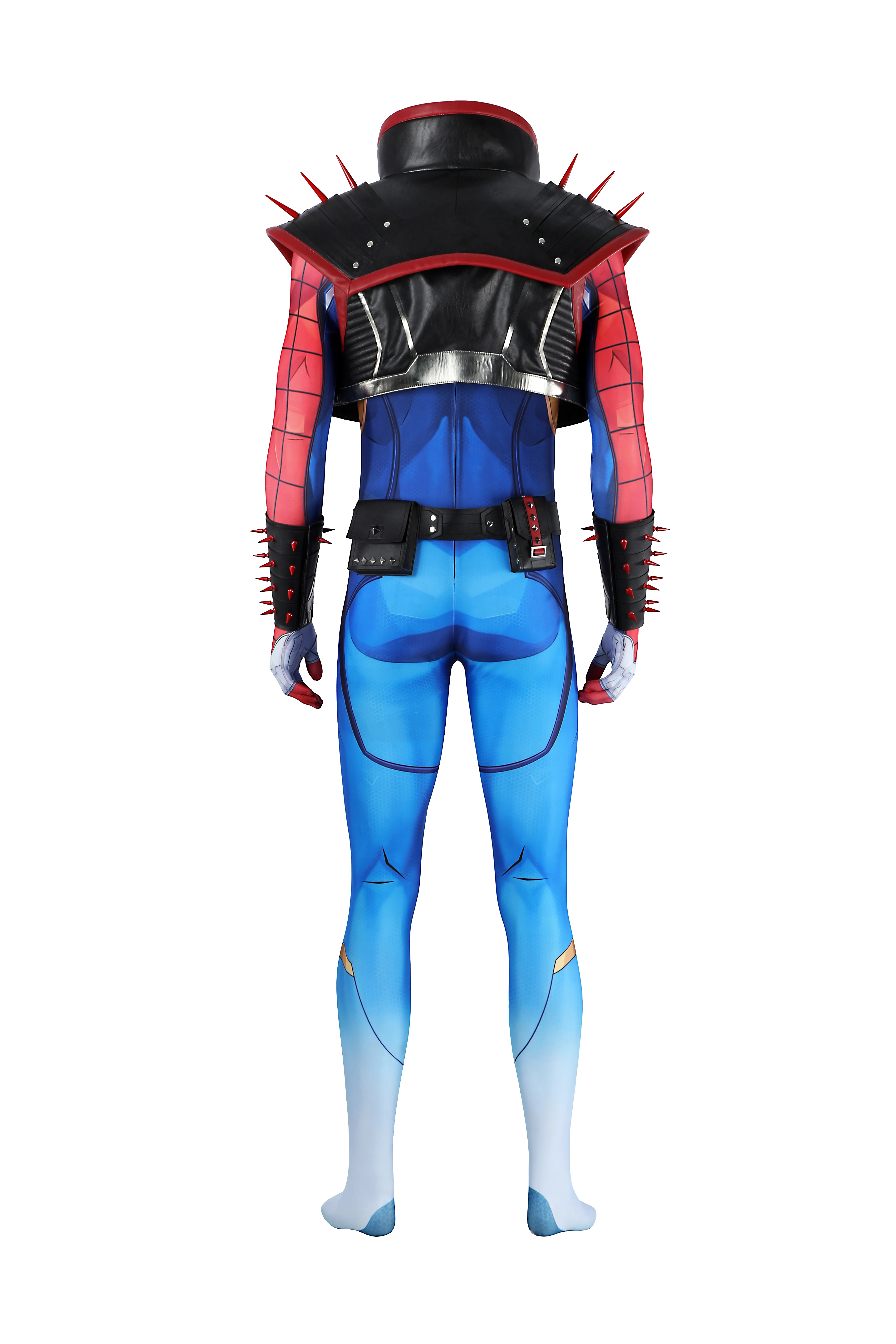 Game Punk Cos 2099 Cosplay Costume Man's entai Jumpsuit Vest  Halloween Stage Party Outfit