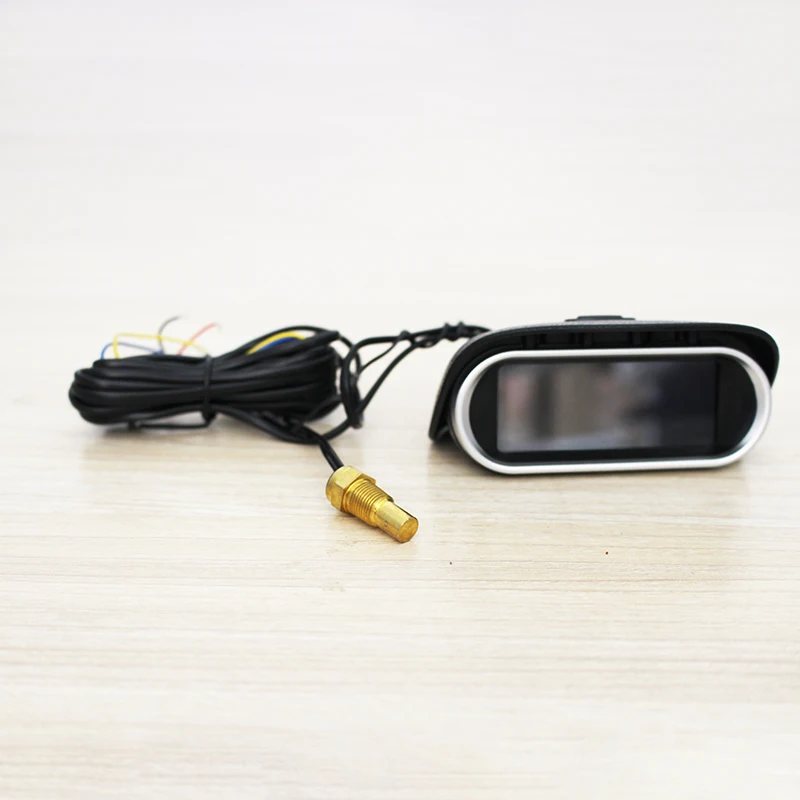 Digital Water Temperature Gauge 12V 24V Include Voltmeter Water Temperature Sensor Head Joint Sensor Radiator Adapter 1/8NPT