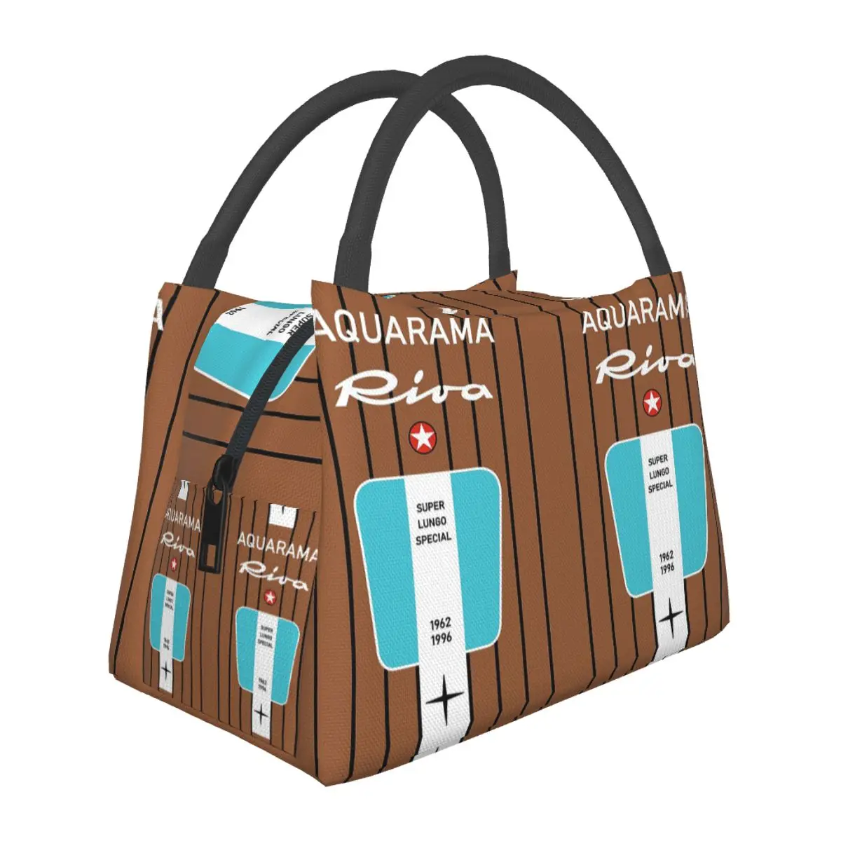 Riva Aquarama Yacht Lake Como Cannes Monaco Saint-Tropez Capri Magnet28 Bolsa térmica para el almuerzo para mujer, cajas de almacenamiento de alimentos para picnic