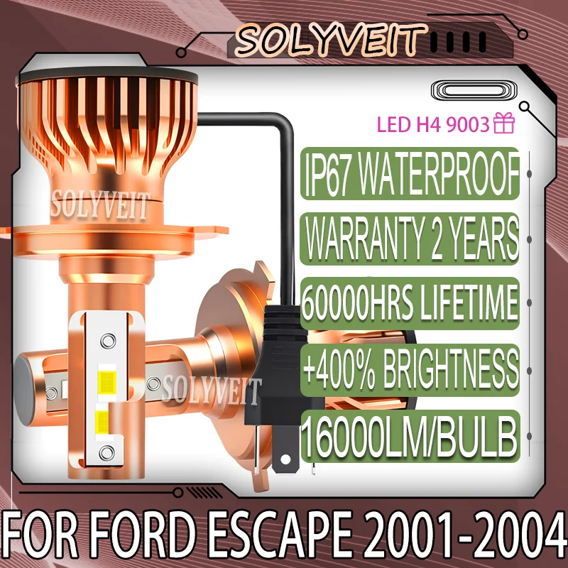 

Улучшенное дорожное покрытие, эффективное охлаждение, прозрачное ночное видение, противоударный светодиод дальнего ближнего света для Ford Escape 2001 2002 2003 2004