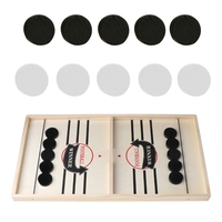 Fast Sling Puck | Wooden Hockey Game, Board Game Desktop Battle R66E