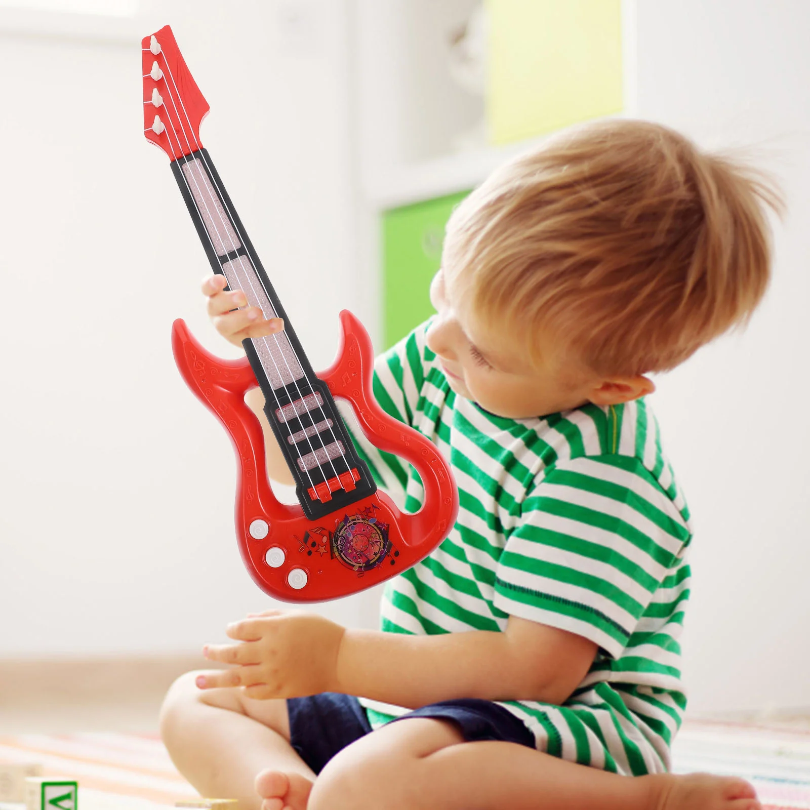 Electric Guitar Toy Toddler Ukulele Musical Small Gift for Kids Mini Instrument Beginner