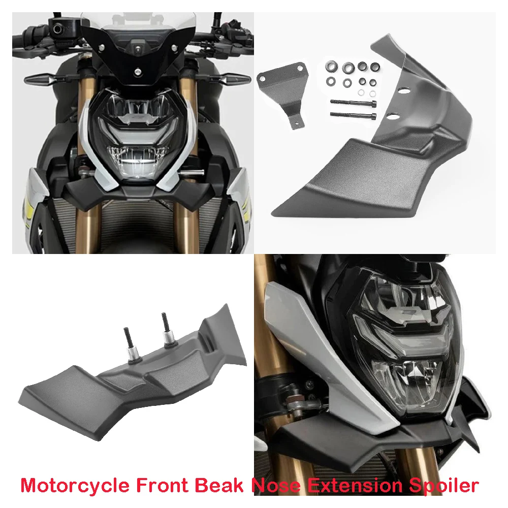 

Fits for BMW S1000R M1000R 2021 2022 2023 2024 Motorcycle Front Beak Nose Aerodynamic Downforce Spoiler Cone Extender Extension