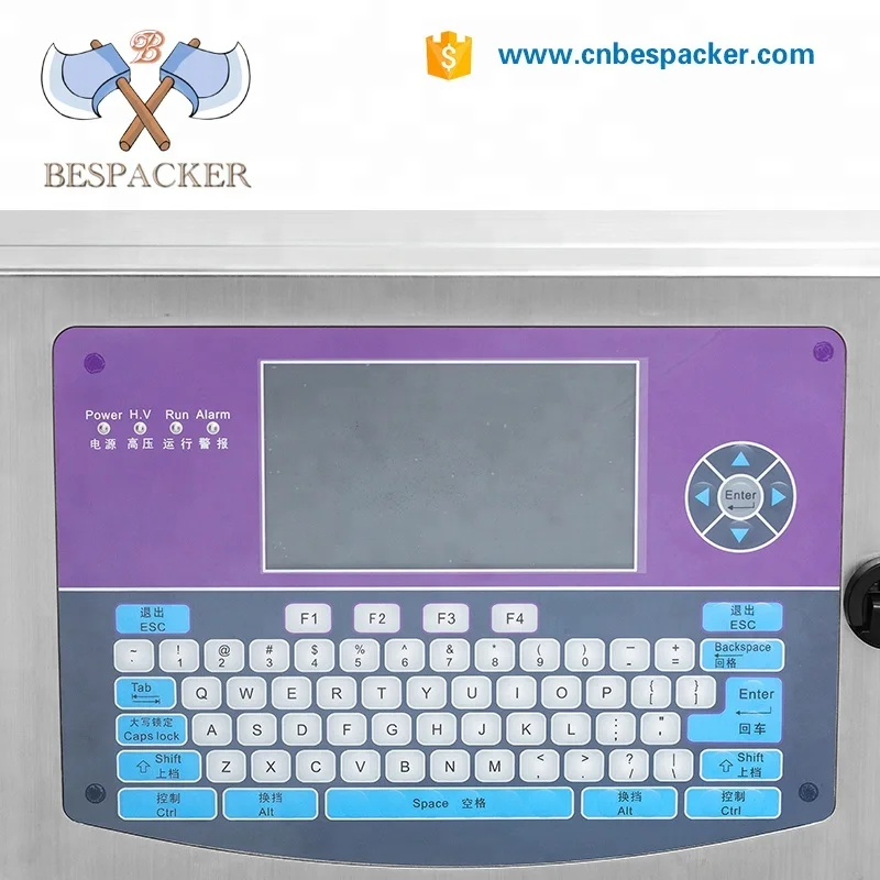 Bespacker-impresora de código de fecha de caducidad, máquina Industrial de inyección de tinta por lotes, XK-680