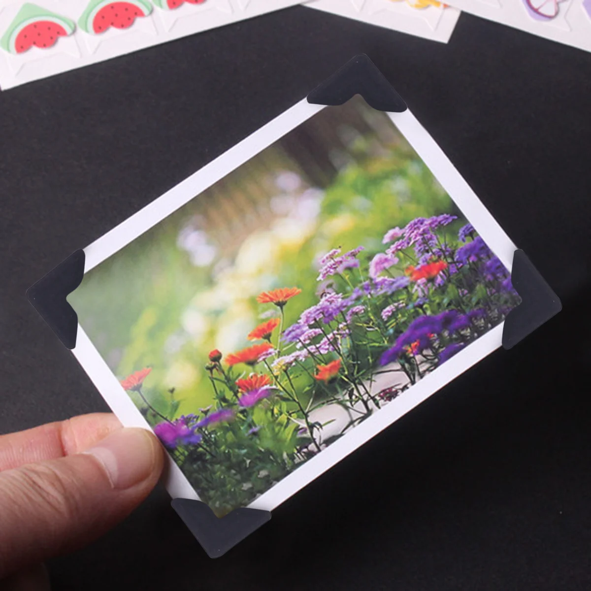 

10 Sheets Self-Adhesive Kraft Photo Corner Stickers Vintage DIY Scrapbooking Album Decoration for Photos Diaries Notebooks