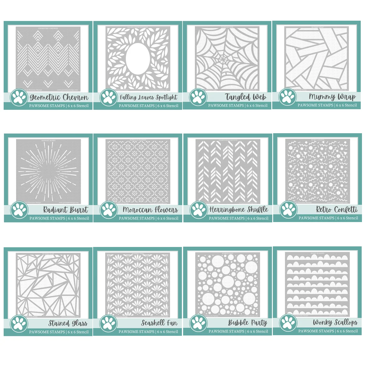 

Pas New Stencil Geometric Chevron Web Wrap Bubble Seashell Background Scrapbooking for Paper Making Frames Card Craft