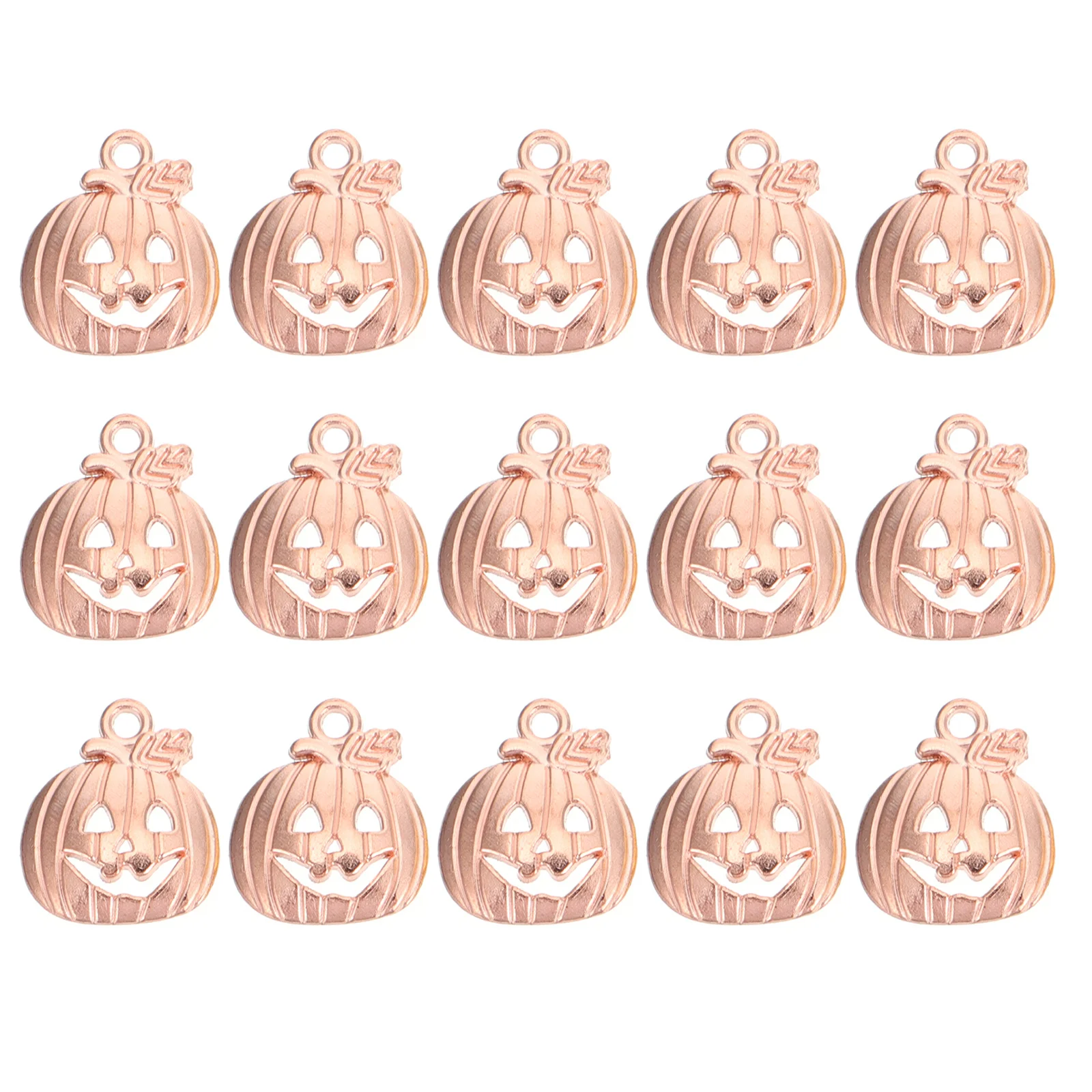 100Pcs Alloy Pumpkin Pendant Charms Durable DIY Jewelry Supplies Halloween Necklace Earring Craft Accessories Gifts