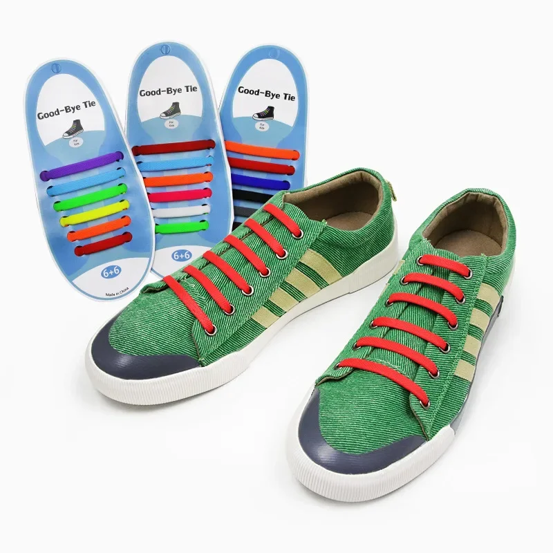 12 Stks/set Kinderen Schoenveters Kleurrijke Siliconen Zonder Stropdassen Schoenveters Elastische Easy Sneakers Voor Meisjes Jongens Mode Rubber Veters