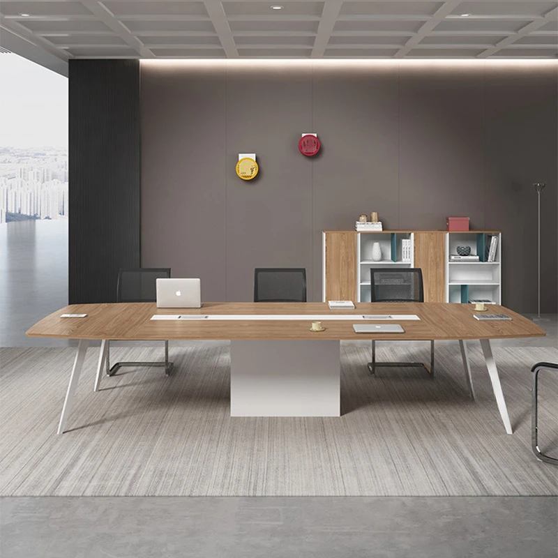 Mesa de reuniones de diseño moderno, mueble de escritorio de oficina OK50HY, altura de centro de estudio, mesa de reunión de uñas, Tavolo Riunioni