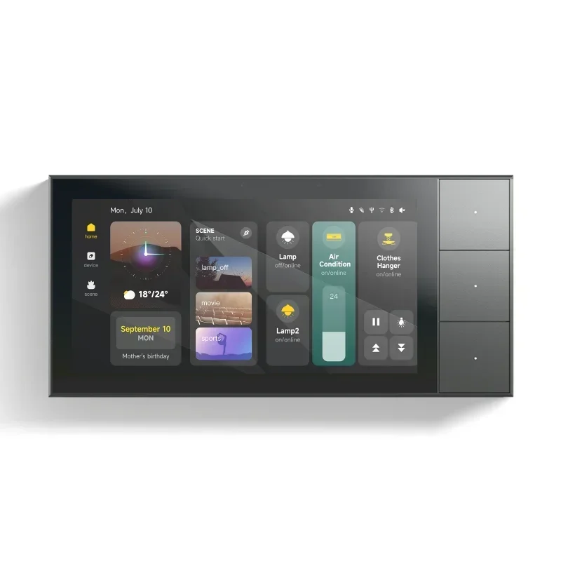 

6-Inch IoT Smart Home Control Panel With Touch Screen And Two Circuit Breakers - Zigbee Enabled For Complete Home Automation