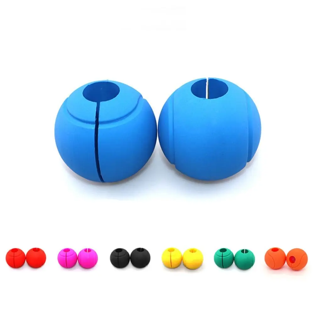 

1 Pair Reduce Palm Pressure Barbell Grip Ball Anti-scratch Weightlifting Silicone Dumbbell Grip Non-Slip Universal