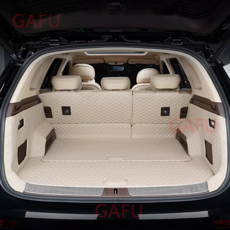 For Huawei Aito M7 2024 Car Trunk Pad Full Surround Tail Box Mat Leather Car Interior Decoration Modified Protective Accessories