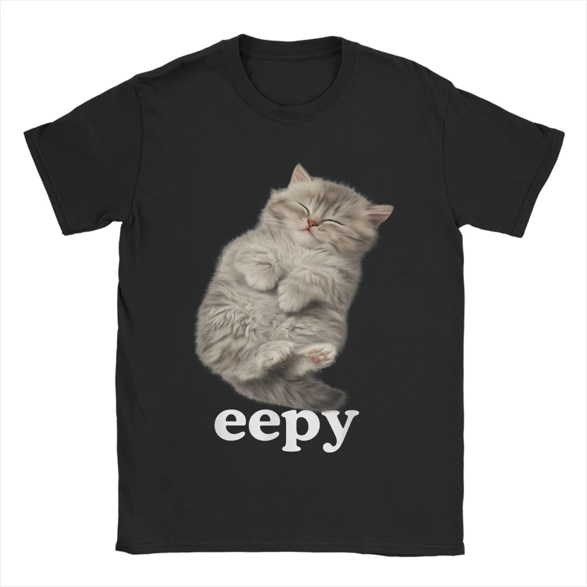 Summer Clothing Gif - 2026 Sıcak Erkek T-Shirt Eepy Kedi