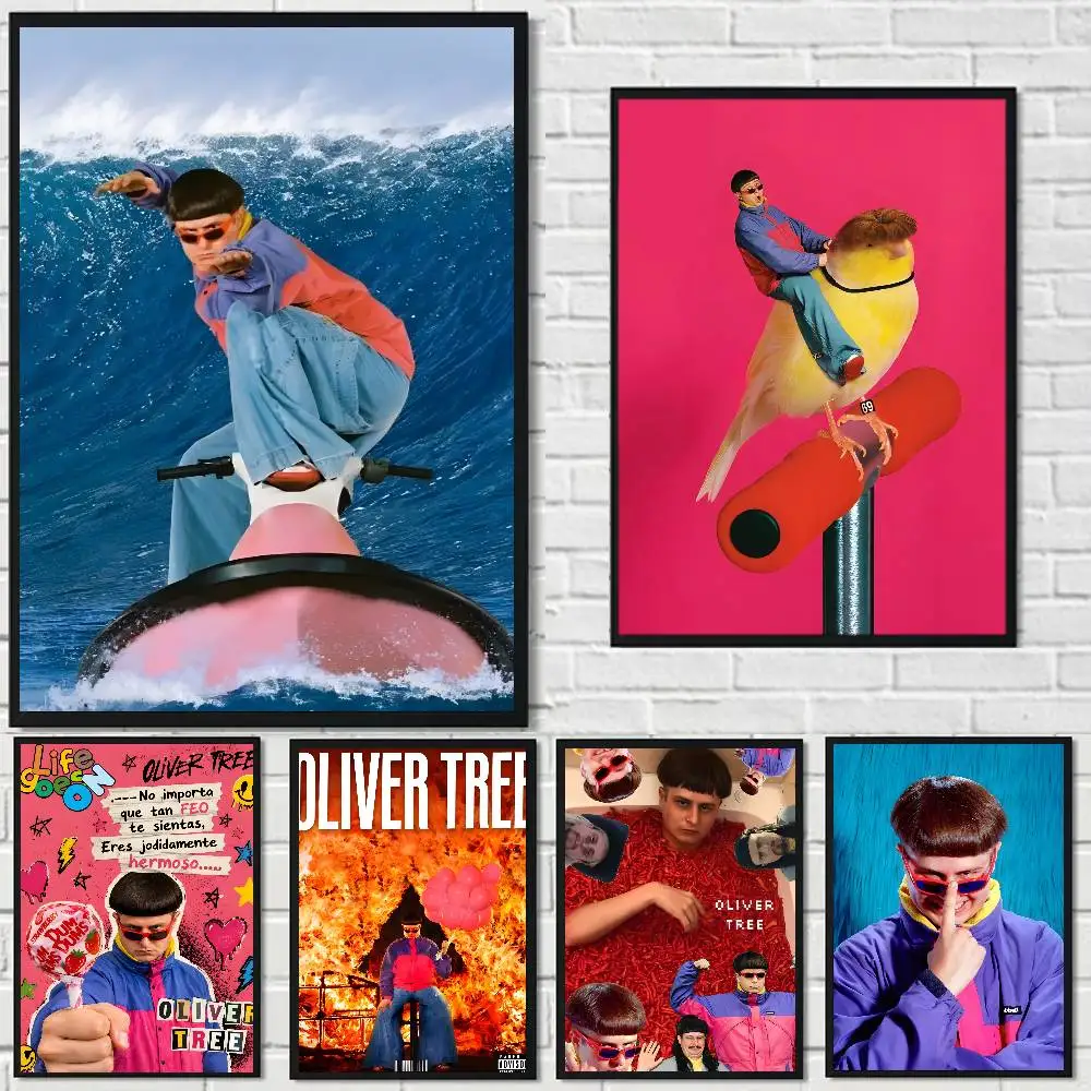 O-Oliver Tree Ugly is Beautiful Fashion Poster Art Canvas Prints Painting Wall Art Pictures for Living Room Decoration