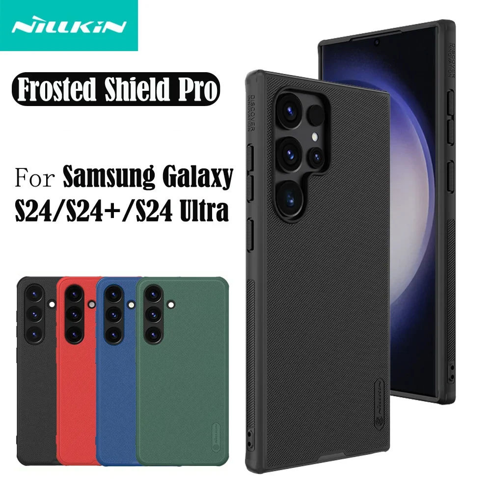 Nillkin For Samsung Galaxy S24 Ultra Case Super Frosted Shield Pro TPU PC Protective Back Cover For Samsung Galaxy S24 S24+ Plus