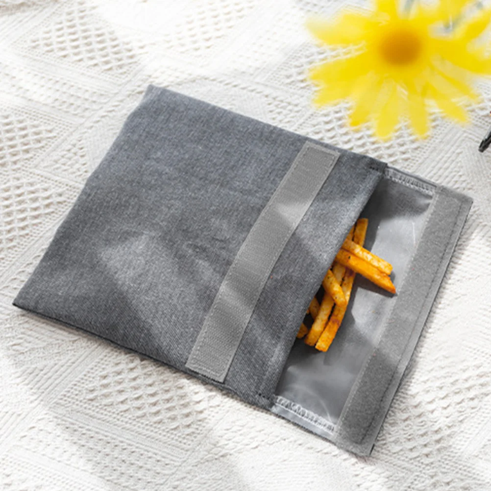 

2pcs Waterproof Snack Bags Reusable Bread Bag Food Storage Portable Kids Picnic Camping Travel Lightweight