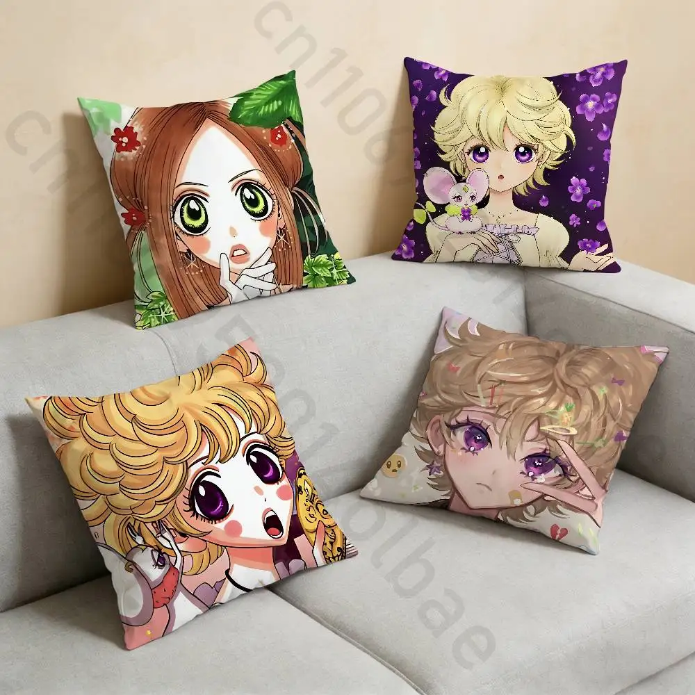 S-Sugar Sugar R-Rune Meme Pillow Case Anti-dustmite Pillowcase Invisible zipper silky short plush Sofa cushion cover