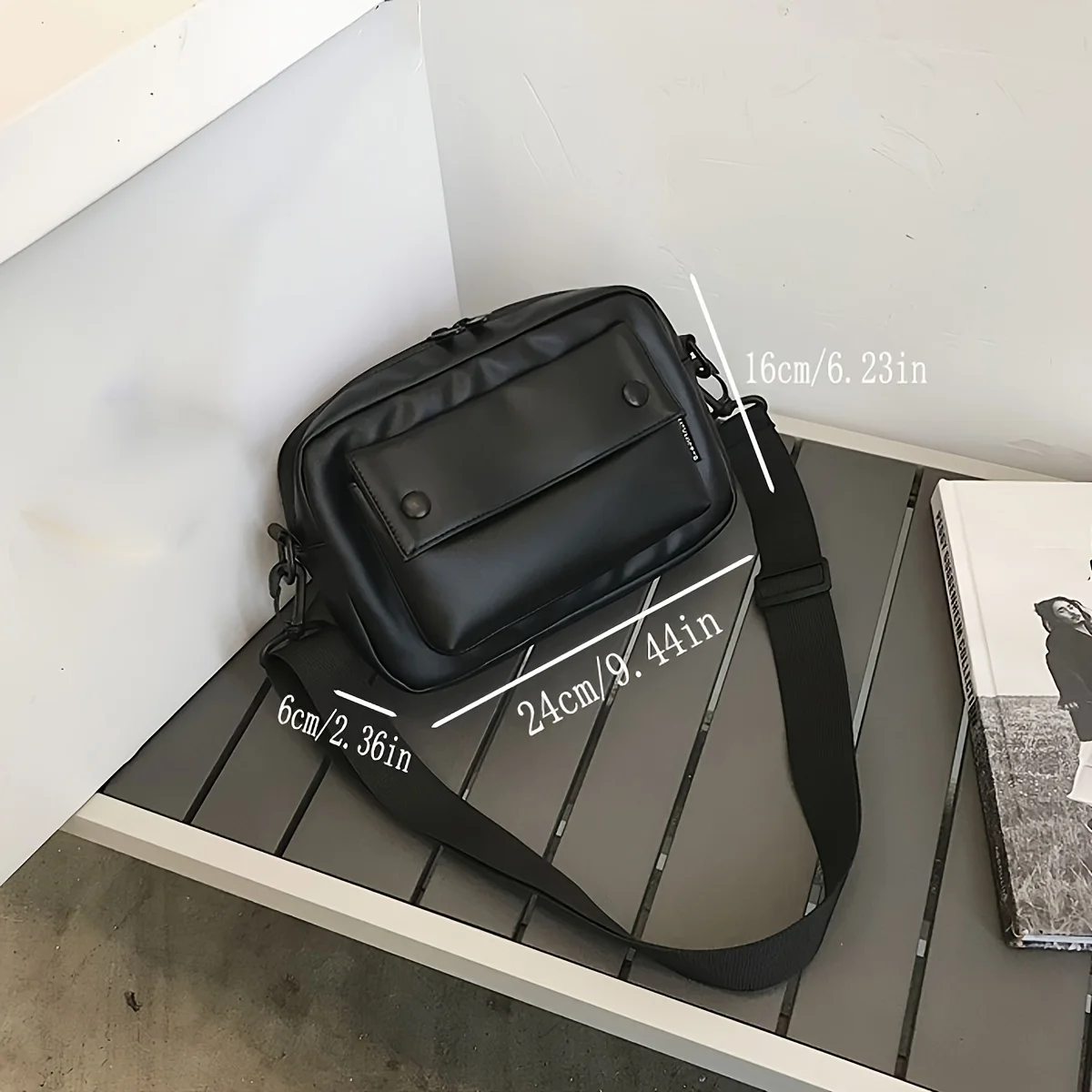 Bolso de estilo de trabajo, bolso de hombro pequeño, bolso de mensajero informal de Material Pu para parejas, nueva moda, bolso de hombro de marca, un paquete