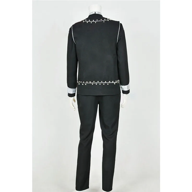 أزياء تلفزيون كير أفون التأثيرية للرجال باللون الأسود فانتازيا بدلة حفلات الهالوين